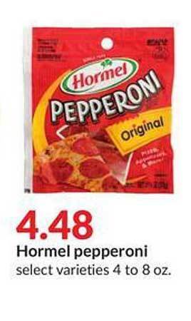 Hy-Vee Hormel pepperoni offer