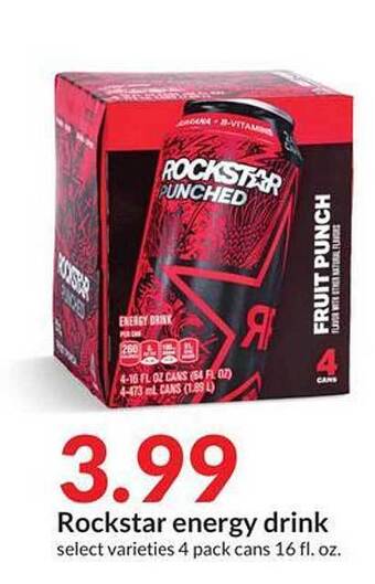 Hy-Vee Rockstar energy drink offer