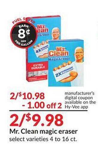 Hy-Vee Mr clean magic eraser offer