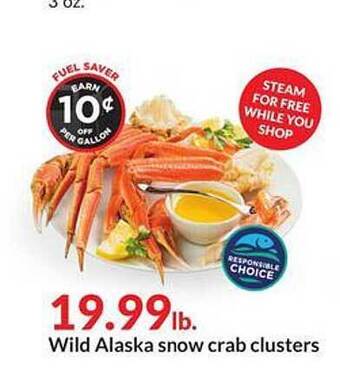 Hy-Vee Wild alaska snow crab clusters offer