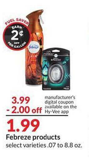 Hy-Vee Febreze products offer