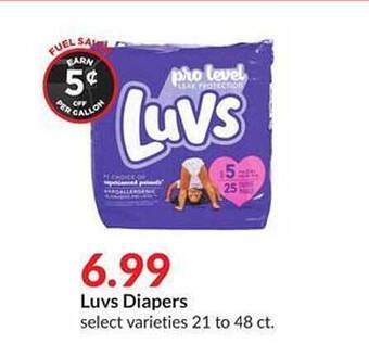 Hy-Vee Luvs diapers offer