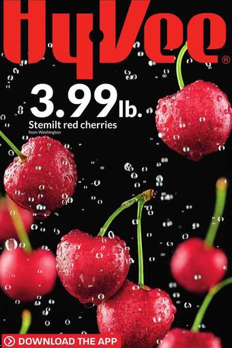 Hy-Vee Stemilt red cherries offer