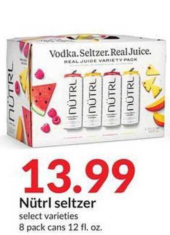 Hy-Vee Nütrl seltzer offer