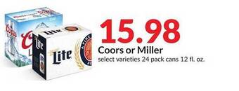 Hy-Vee Coors or miller offer