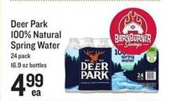 Lowes Foods Deer park 100% natural spring water offer
