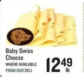 Lowes Foods Baby swiss cheese offer
