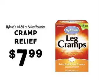 Maceys Hyland's cramp relief offer
