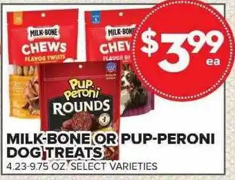 Price Cutter Milk-bone or pup-peroni dog treats offer