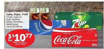 Safeway Coke pepsi 7-up offer