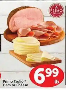 Safeway Primo taglio ham or cheese offer