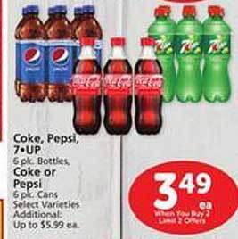 Safeway Coke, pepsi 7-up, coke or pepsi offer