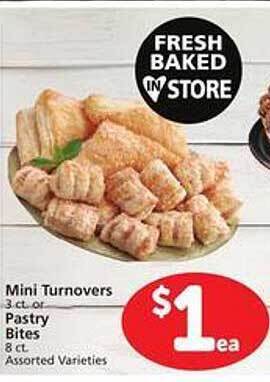 Safeway Mini turnovers pastry bites offer