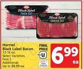 Safeway Hormel black label bacon offer