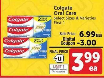 Safeway Colgate oral care offer