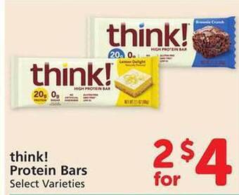Safeway Think protein bars offer