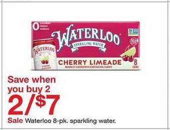 Target Waterloo sparkling water offer