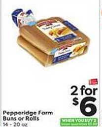 Weis Markets Pepperidge farm bruns or rolls offer