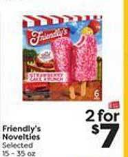 Weis Markets Friendly's novelties offer