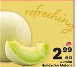 Weis Markets Jumbo honeydew melons offer