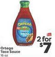 Weis Markets Ortega taco sauce offer
