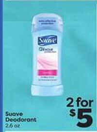 Weis Markets Suave deodorant offer