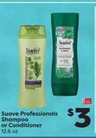Weis Markets Suave professionals shampoo or conditioner offer