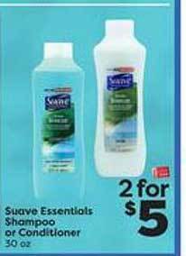 Weis Markets Suave essentials shampoo or conditioner offer