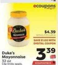 Weis Markets Duke's mayonnaise offer
