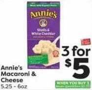 Weis Markets Annie's macaroni & cheese offer