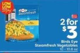 Weis Markets Birds eye steamfresh vegetables offer