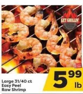Weis Markets Easy peel raw shrimp offer