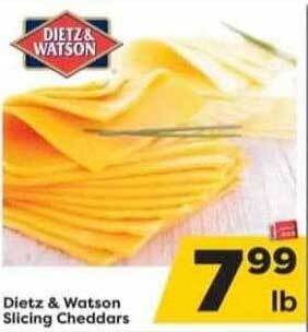 Weis Markets Dietz & watson slicing cheddars offer