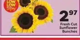 Weis Markets Fresh cut sunflower bunches offer