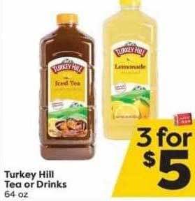 Weis Markets Turkey hill tea or drinks offer