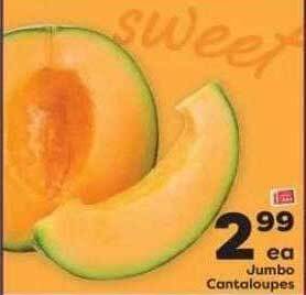 Weis Markets Jumbo cantaloupes offer