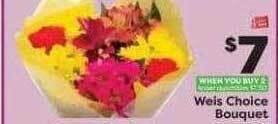 Weis Markets Weis choice bouquet offer
