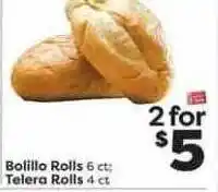 Weis Markets Bolollo rolls telera rolls offer