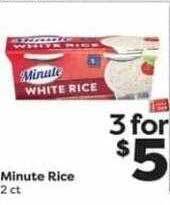 Weis Markets Minute rice offer