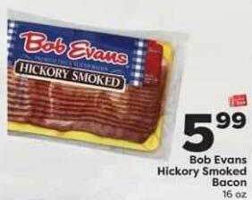 Weis Markets Bob evans hickory smoked bacon offer