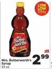 Weis Markets Mrs. butterworth's syrup offer