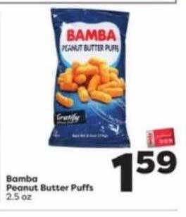 Weis Markets Bamba peanut butter puffs offer