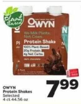Weis Markets Owyn protein shakes offer