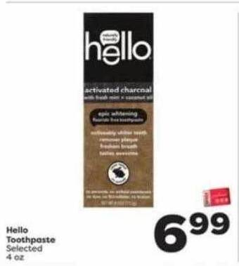 Weis Markets Hello toothpaste offer