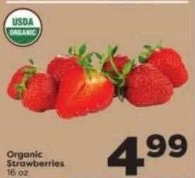 Weis Markets Organic strawberries offer