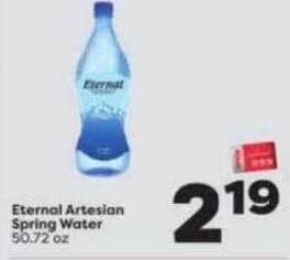 Weis Markets Eternal artesian spring water offer