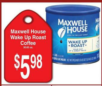 Super Saver Maxwell House Wake Up Roast Coffee offer