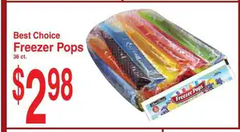 Super Saver Best Choice Freezer Pops offer