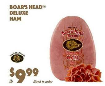 The Food Emporium Boar's Head Deluxe Ham offer