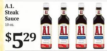 Rosauers A1 steak sauce offer